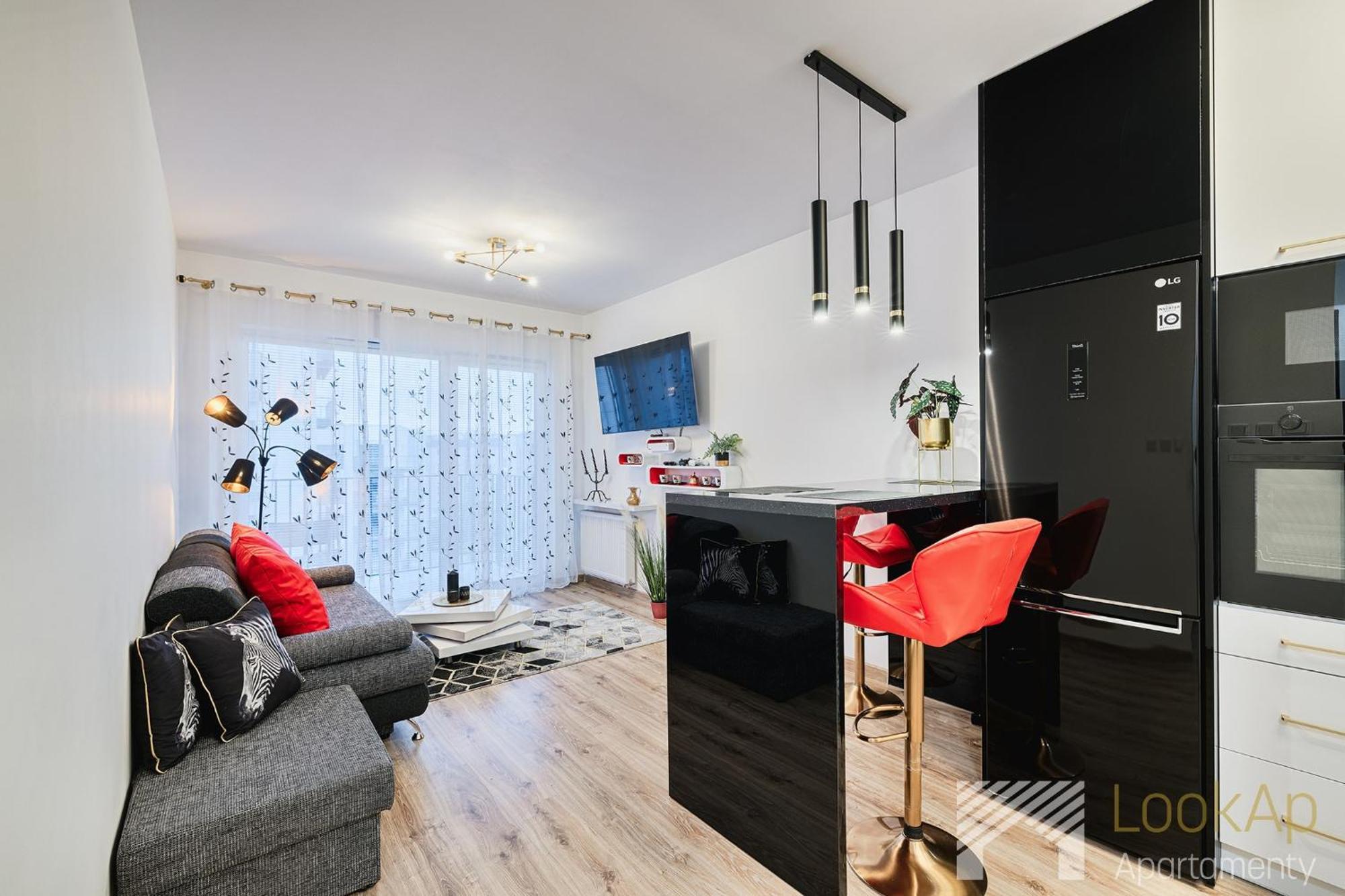 Apartament Industrial Red By Lookap - Parking, Klimatyzacja *
